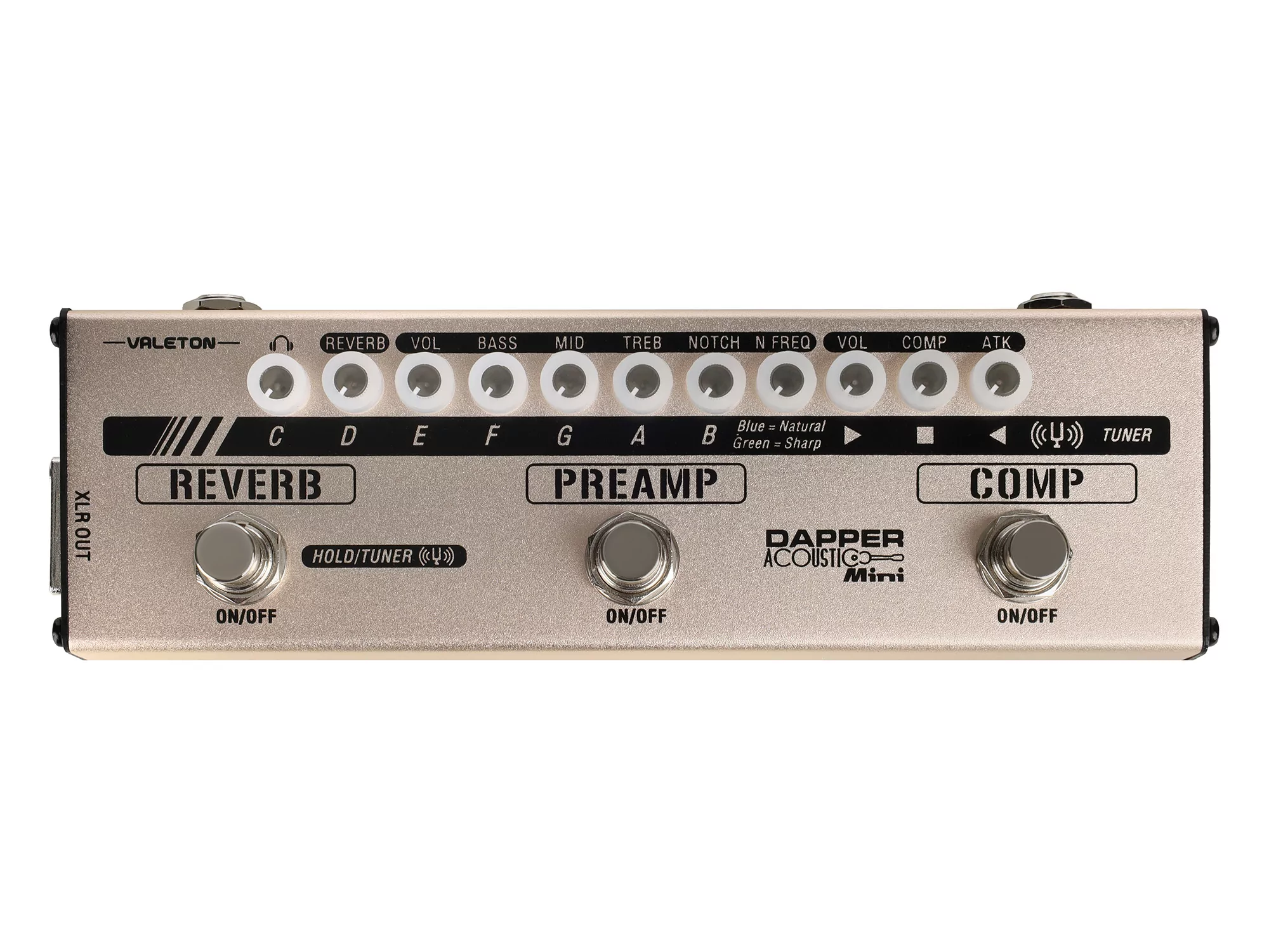 Педаль эффектов для акустической гитары Valeton MES-4 Dapper Acoustic Mini - 29