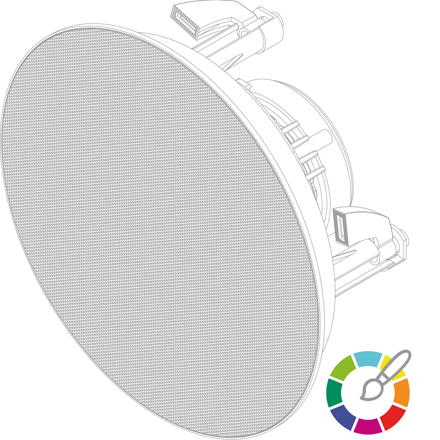 Фронтальная решётка-гриль для CELO6 AUDAC GLC06/P - 5