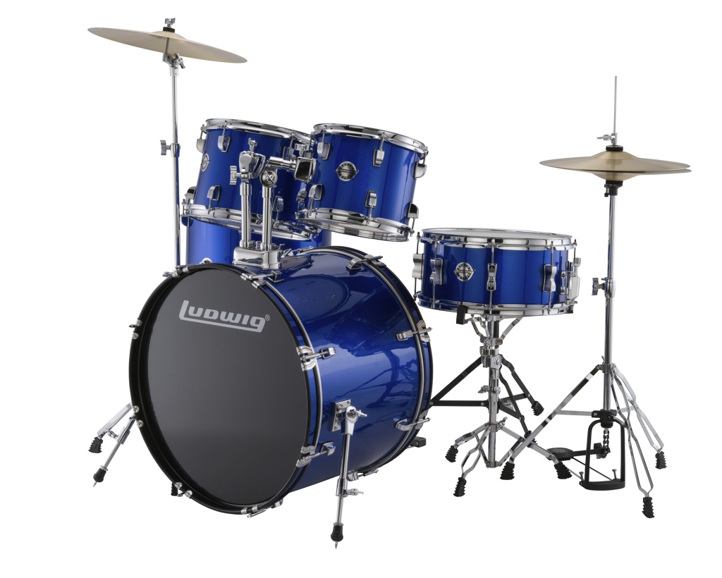 Барабанная установка Ludwig LC17519 Accent Drive, синяя - 5