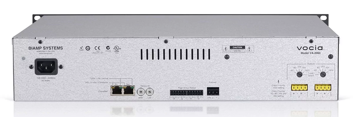 Усилитель мощности Biamp Vocia VA-2060 - 5