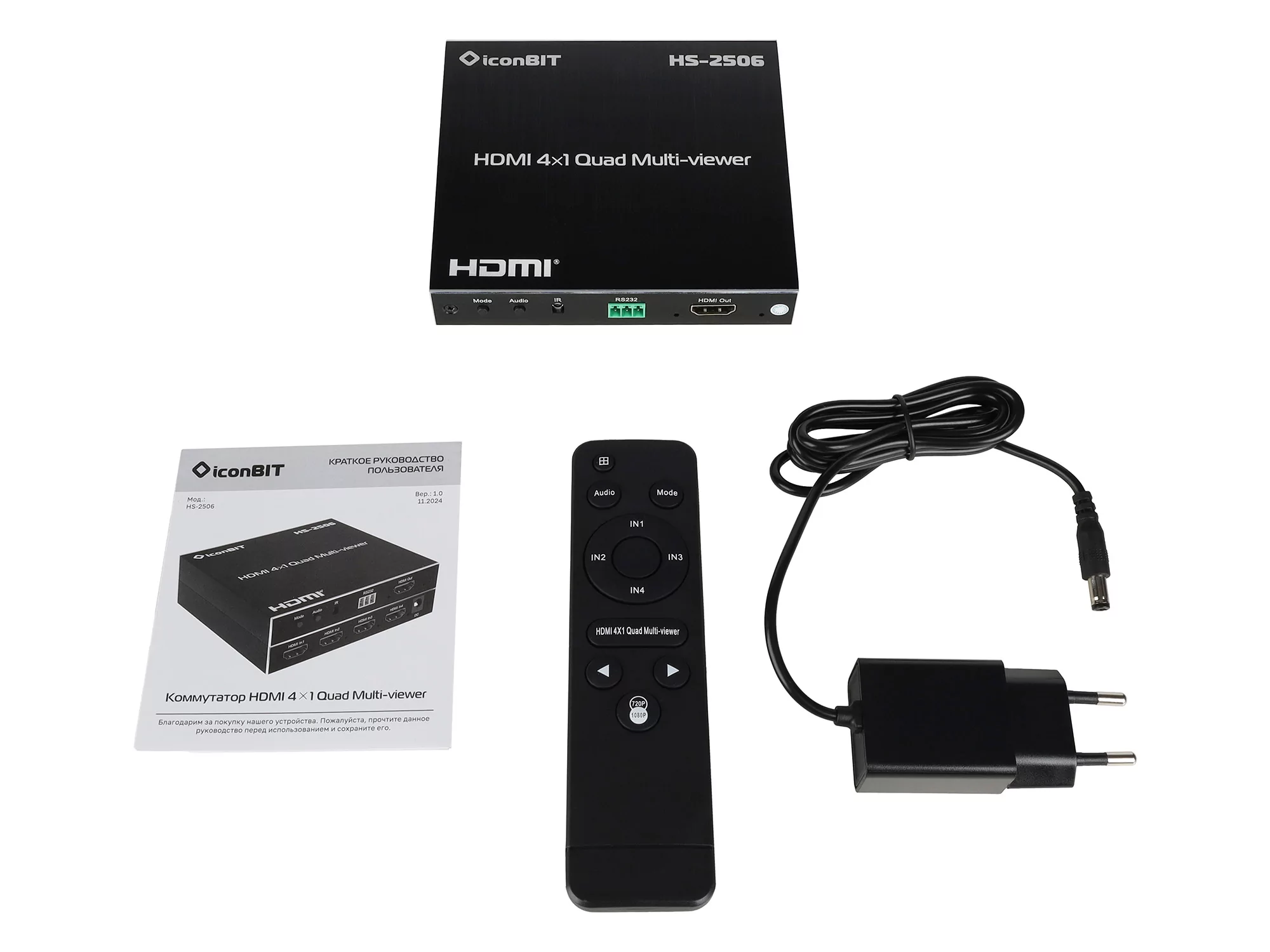 Презентационный коммутатор HDMI iconBIT HS-2506 - 31