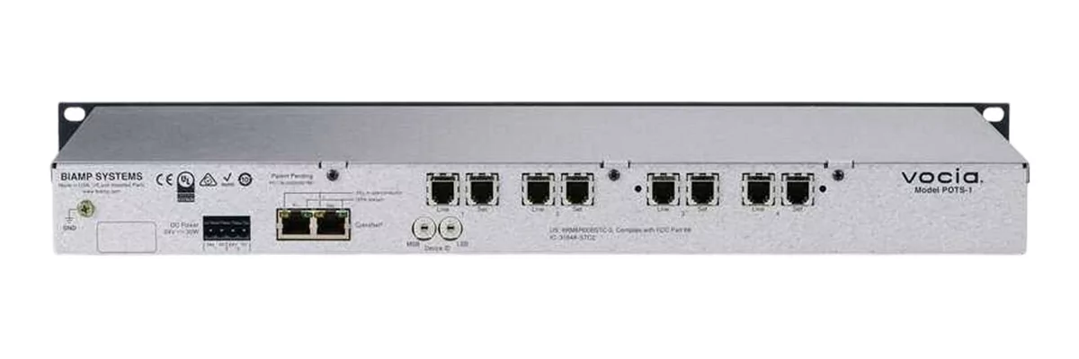 Аудиопроцессор Biamp Vocia POTS-1-4 - 5