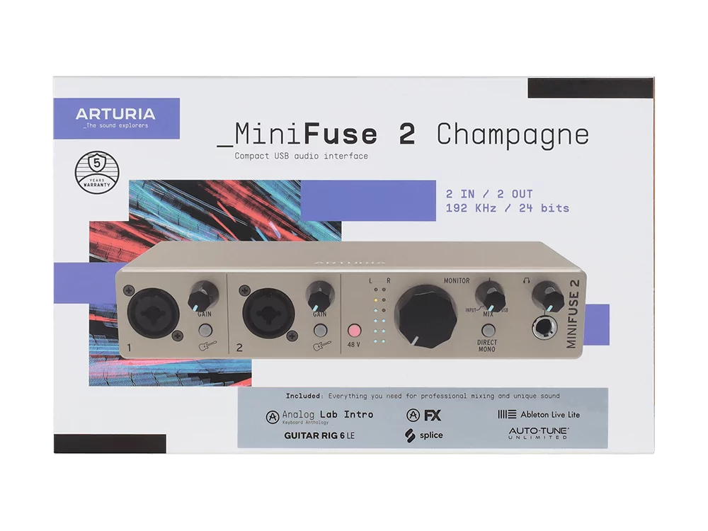 Внешняя звуковая карта Arturia MiniFuse 2 Champagne - 27