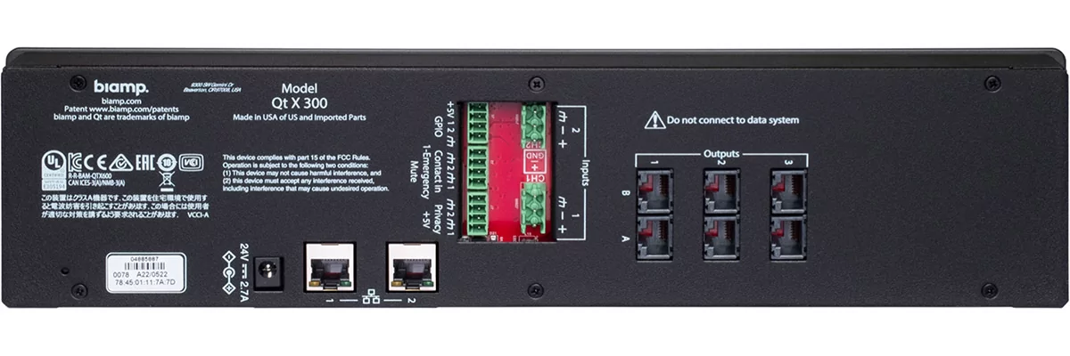 Аудиопроцессор Biamp Qt X 300 - 5