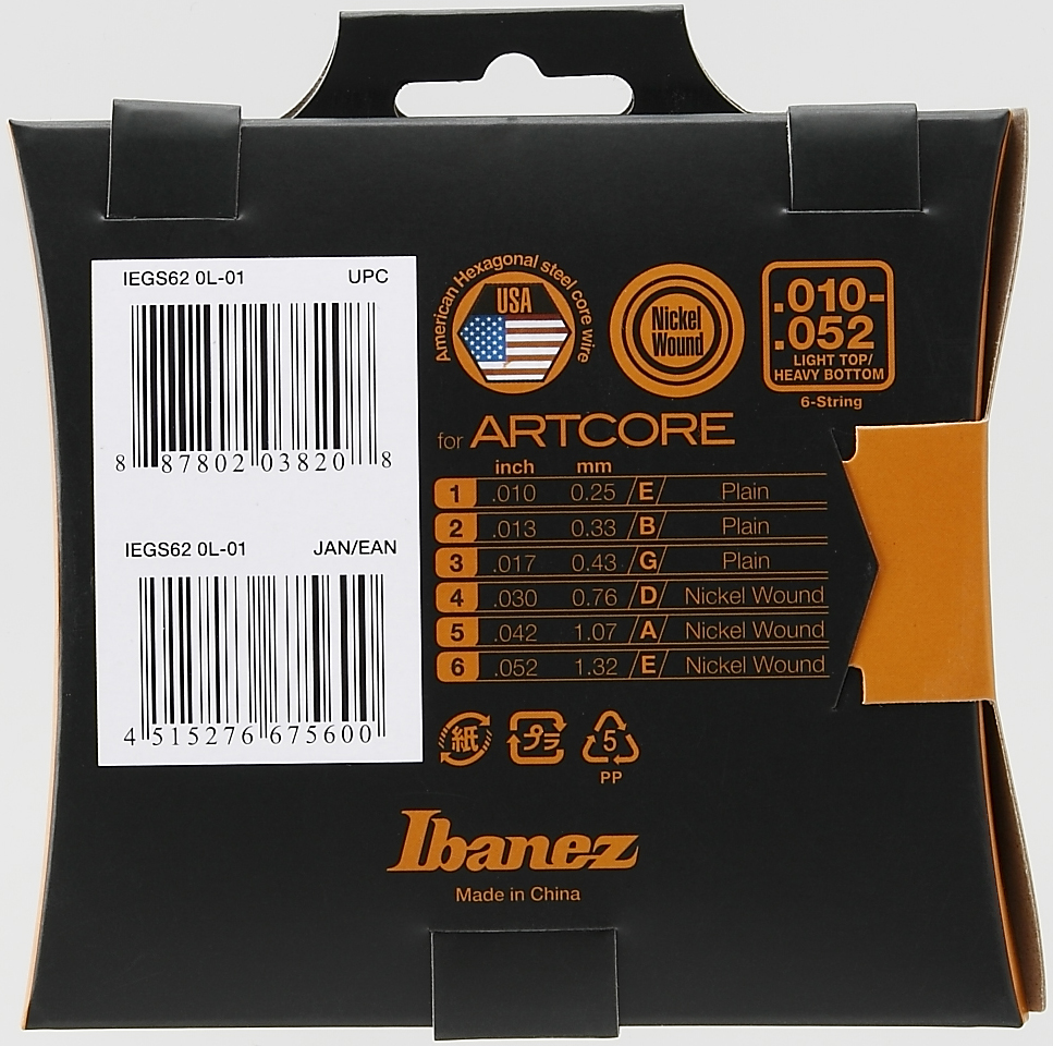 Струны Ibanez IEGS62 - 8