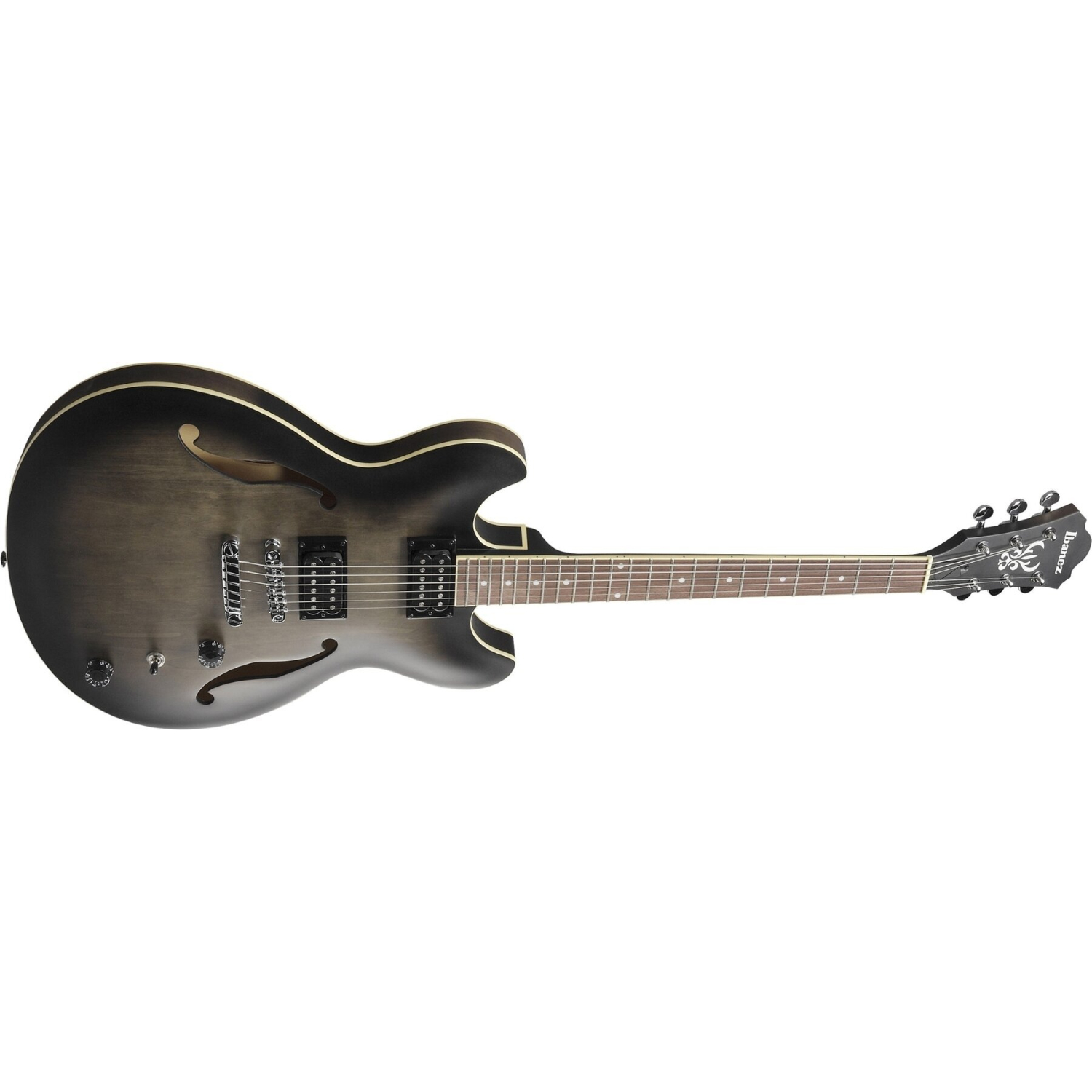 Полуакустическая гитара Ibanez Artcore AS53 Transparent Black Flat - 11