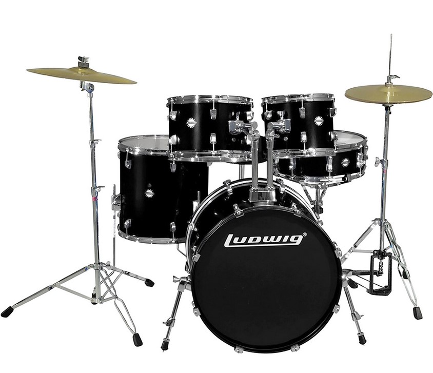 Барабанная установка Ludwig LC19511 Accent Drive, черная, 2 коробки - 5