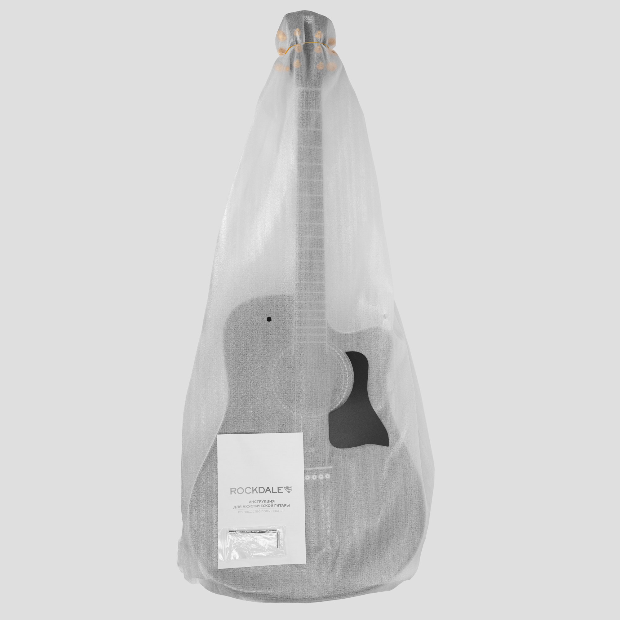 Акустическая гитара Rockdale Aurora D7 C Bk Satin, Черный - 21