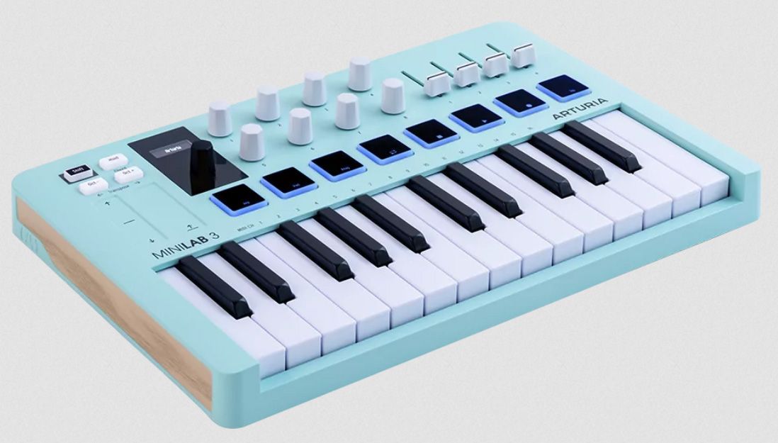 MIDI-клавиатура Arturia MiniLAB 3 Aquamarine - 10