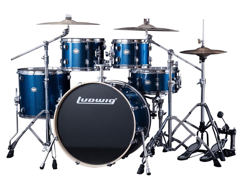 Барабанная установка Ludwig LEE52203 Element, синяя, 2 коробки - 4