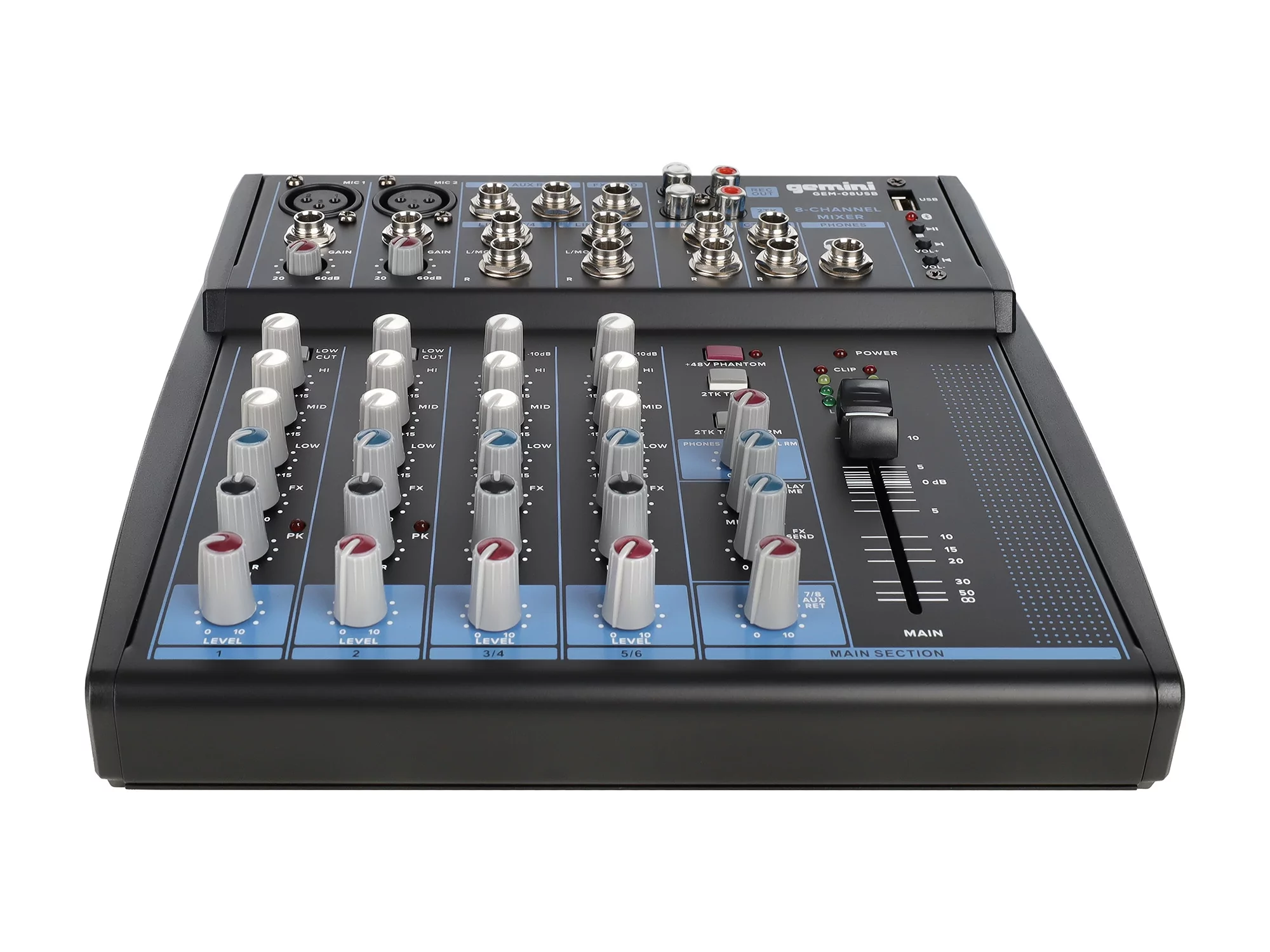 Аналоговый микшер Gemini GEM-08USB - 17