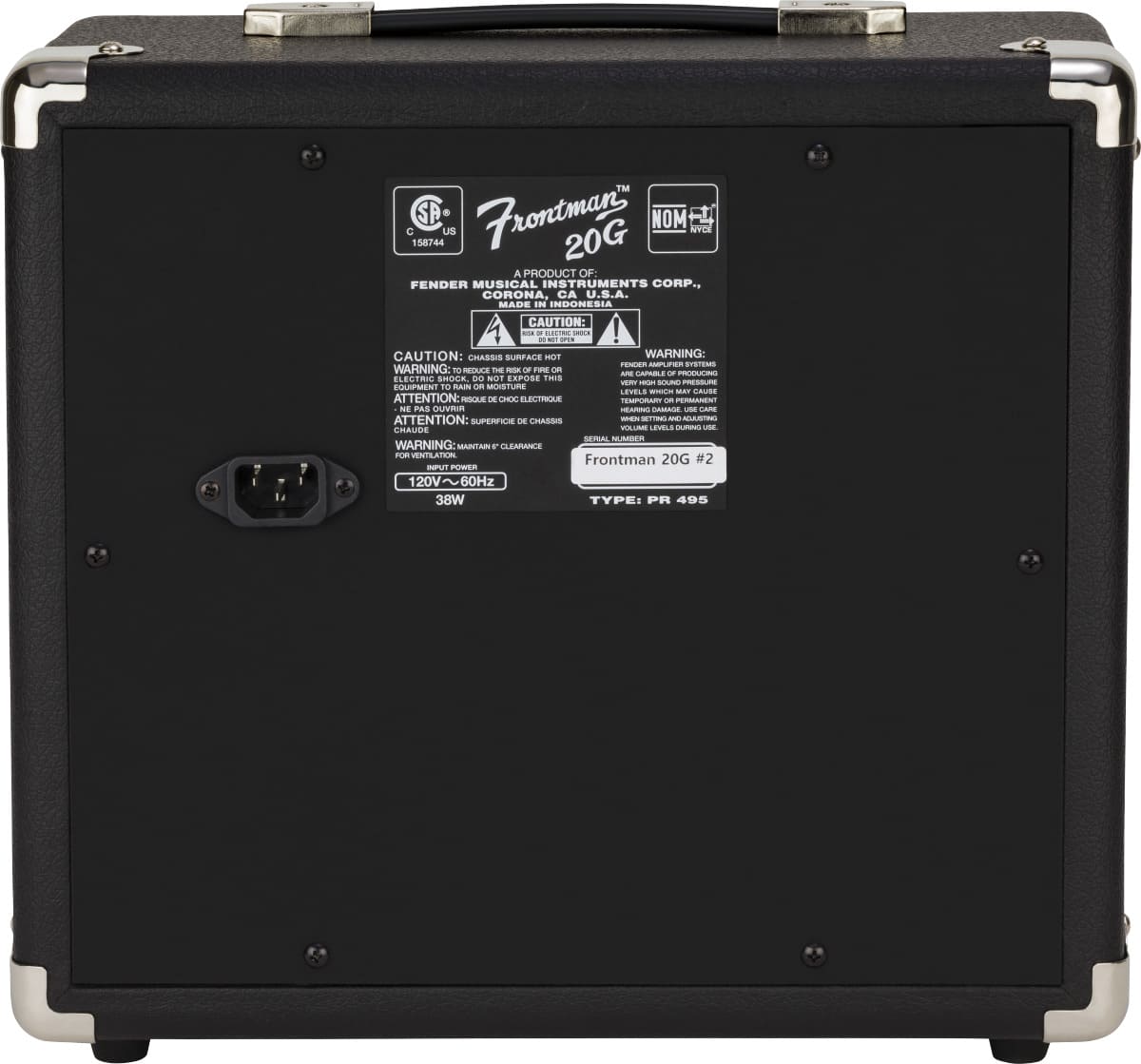 Комбоусилитель Fender FRONTMAN 20G, Черный - 9