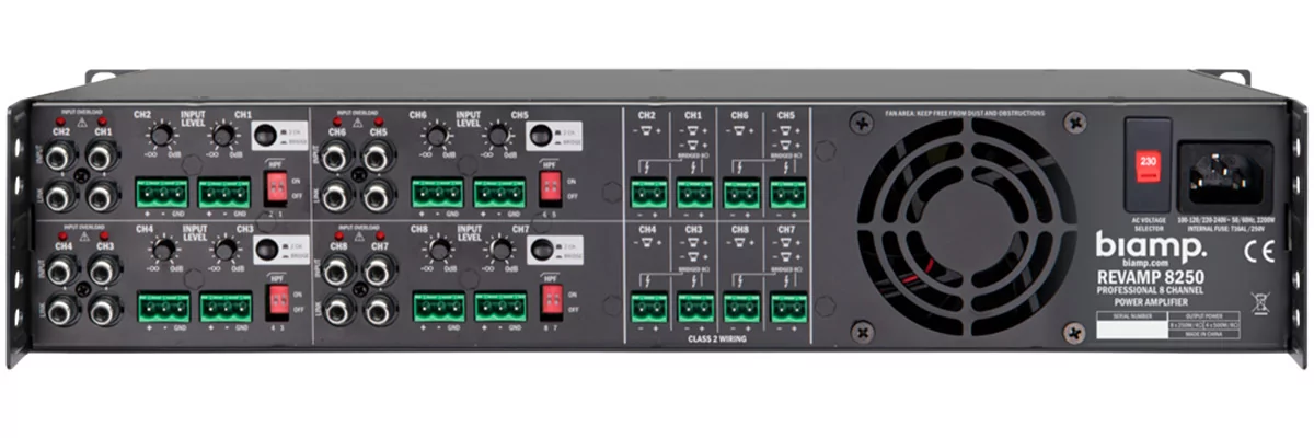 Усилитель мощности Biamp (Apart Audio) REVAMP8250 - 5