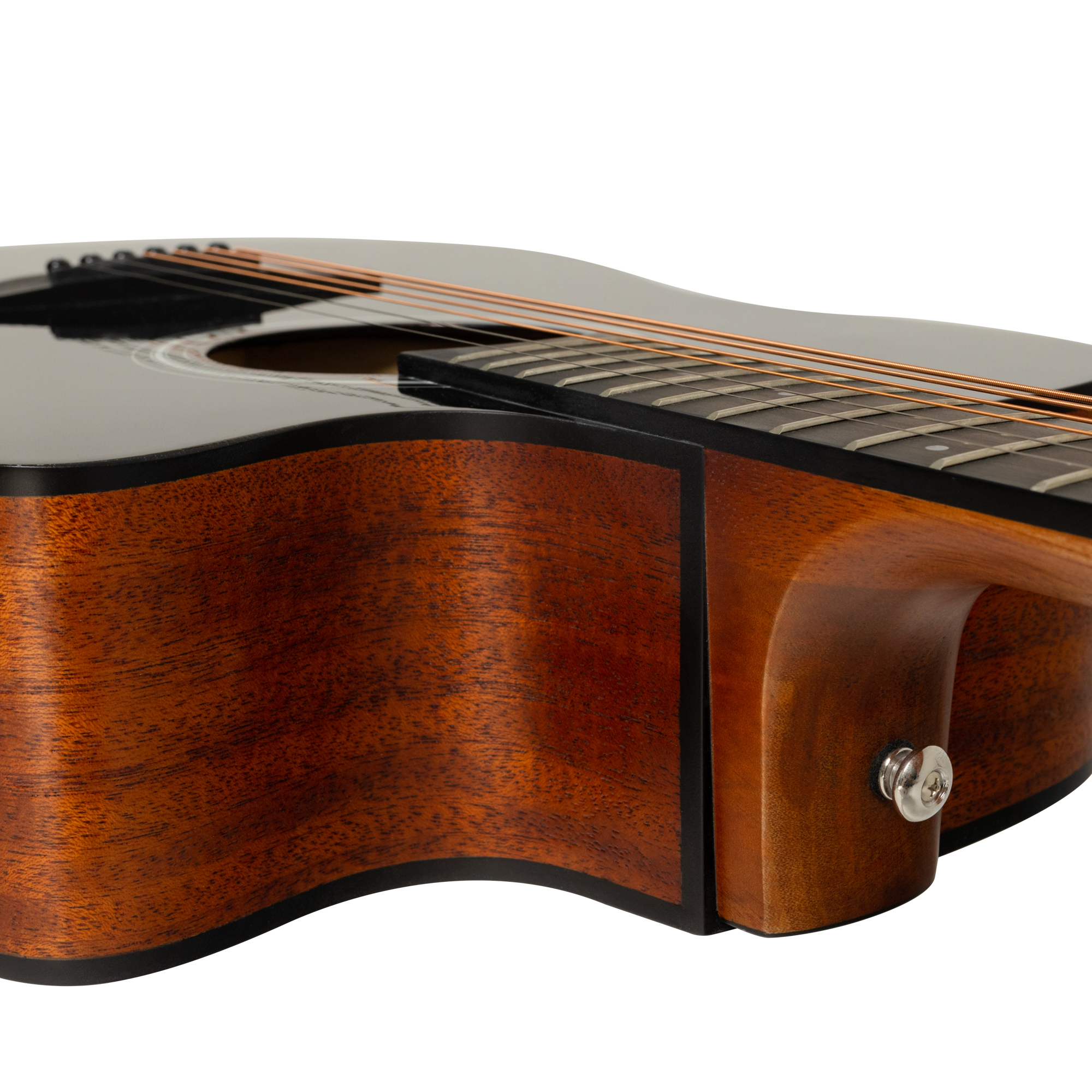 Акустическая гитара Rockdale Aurora D3 C BK E Gloss, Черный - 17