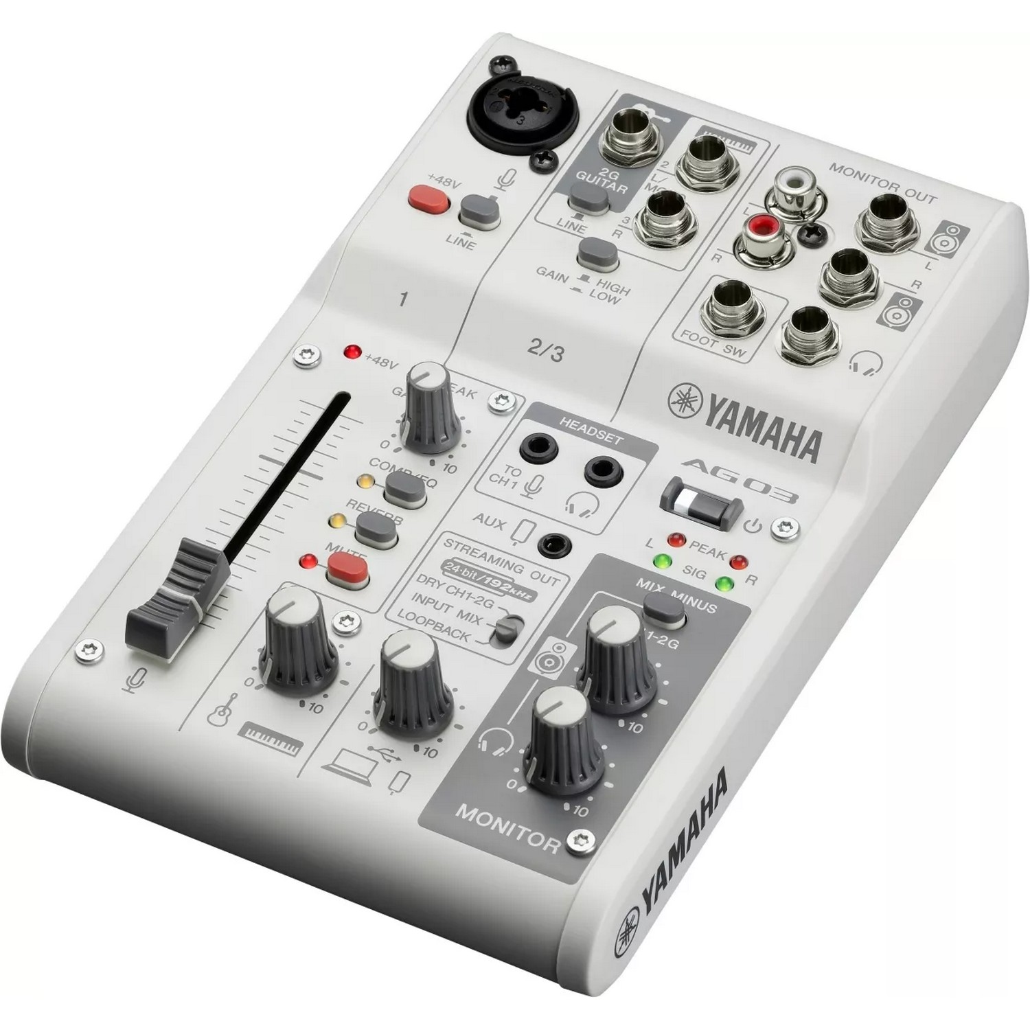 Микшерный пульт Yamaha AG03MK2 White - 8