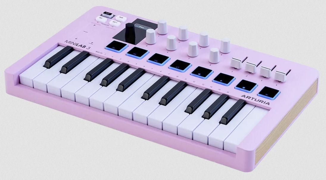 MIDI-клавиатура Arturia MiniLAB 3 Rose Quartz - 11