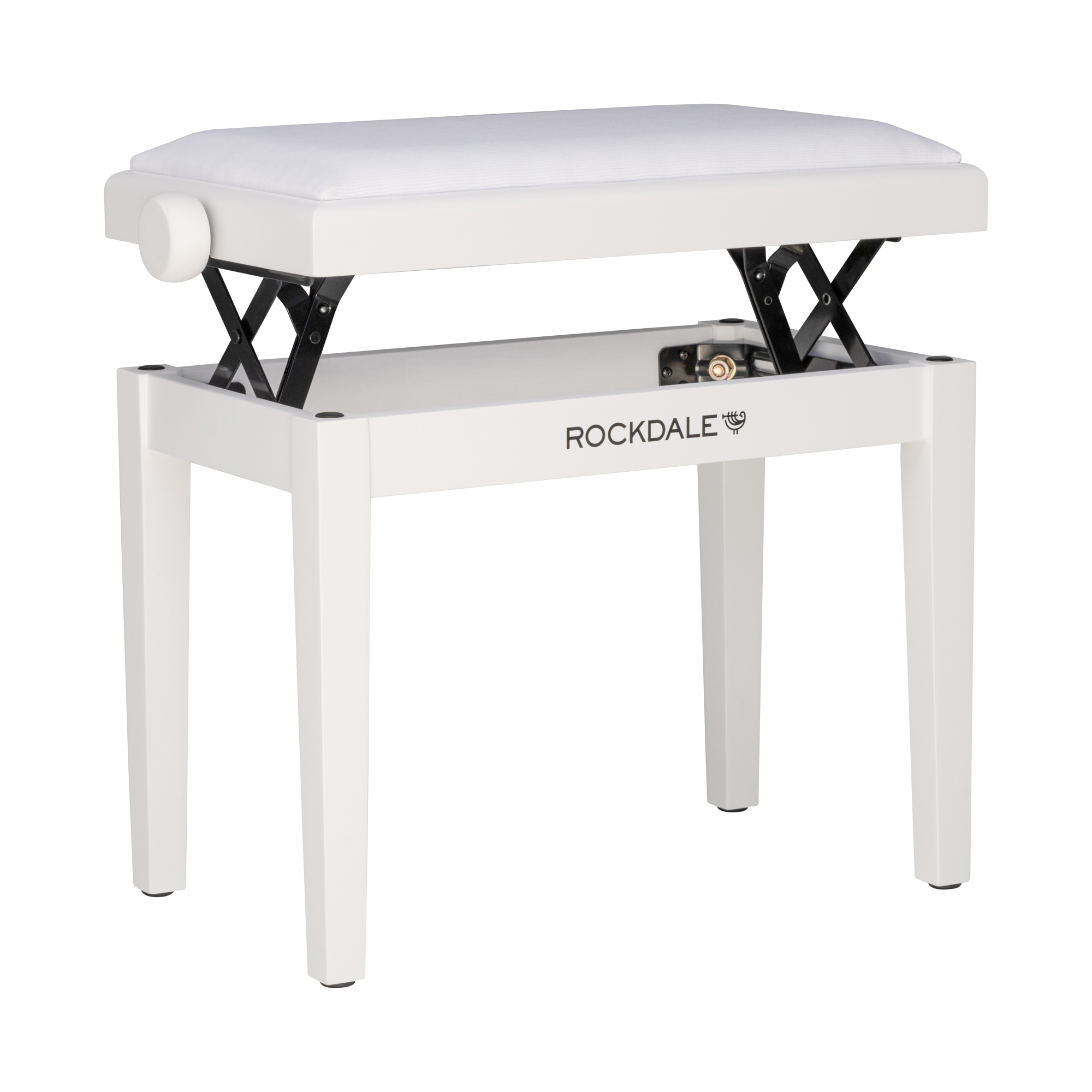 Банкетки для клавишных инструментов Rockdale RHAPSODY 135 SV WHITE - 13