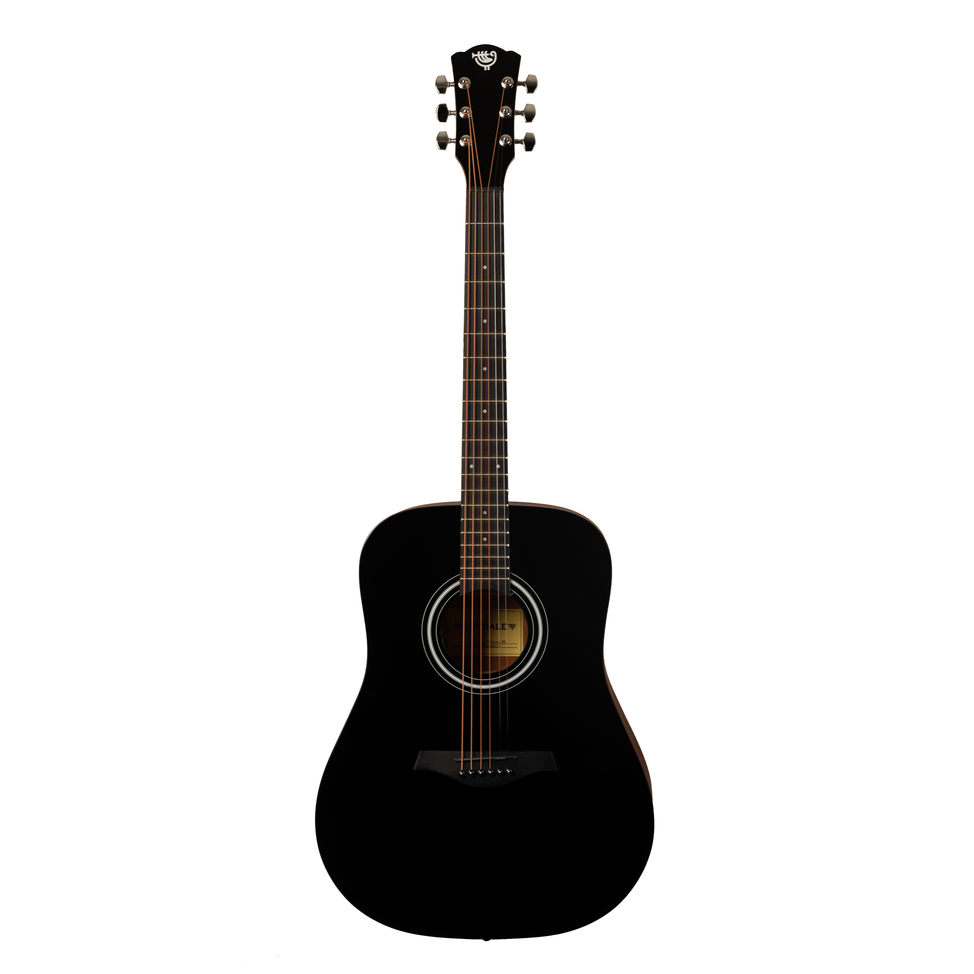 Акустическая гитара Rockdale Aurora D3 Bk Gloss, Черный - 12