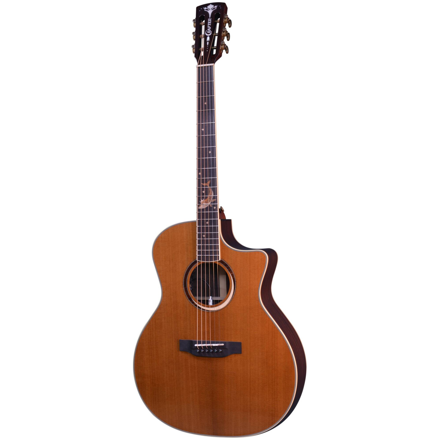 Электроакустическая гитара Crafter MIND W PRESTIGE ROSE-Gce VVS - 12