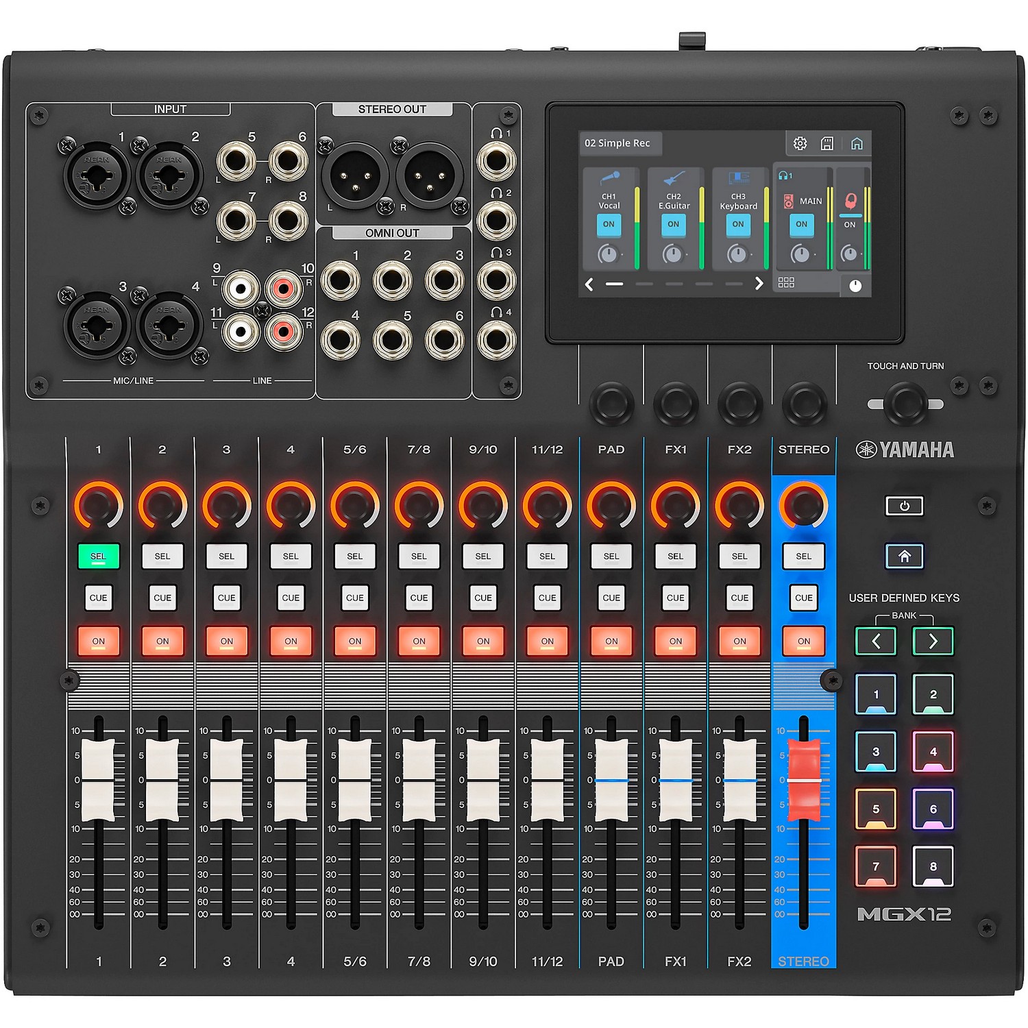 Цифровой микшер Yamaha MGX12 Black - 12