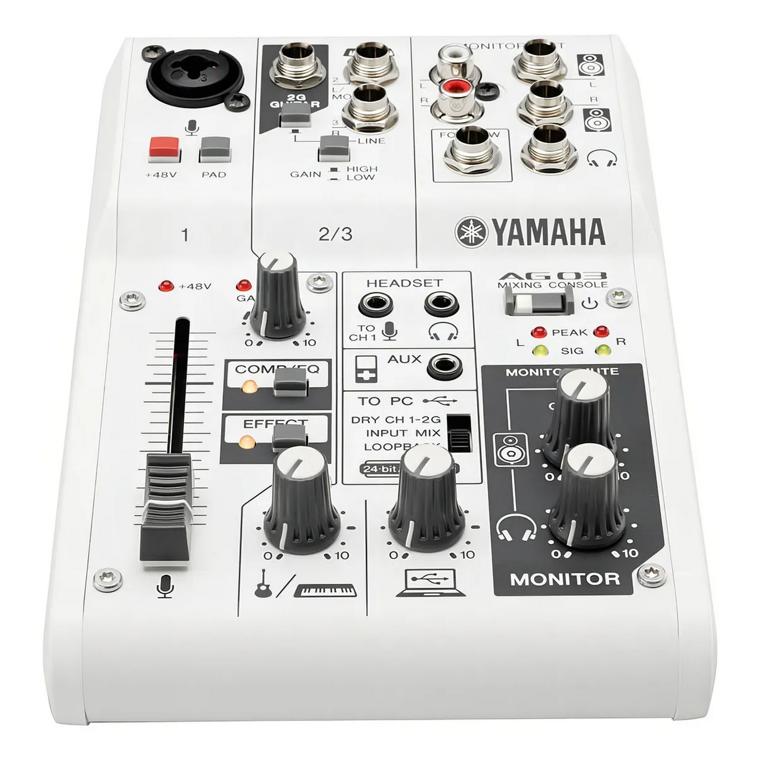 Комплект для звукозаписи Yamah AG03MK2 White LSPK - 16