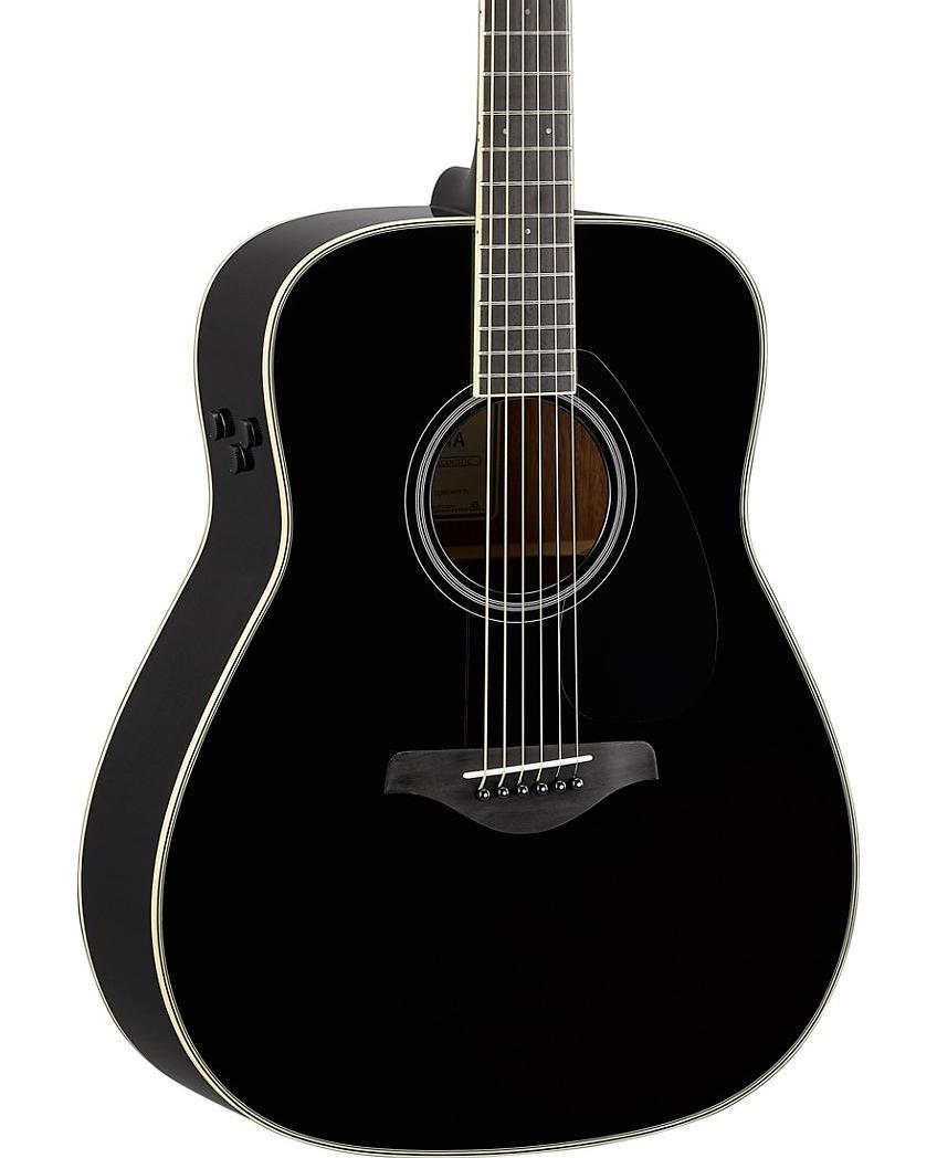 Трансакустическая гитара Yamaha FG-TA Black - 6