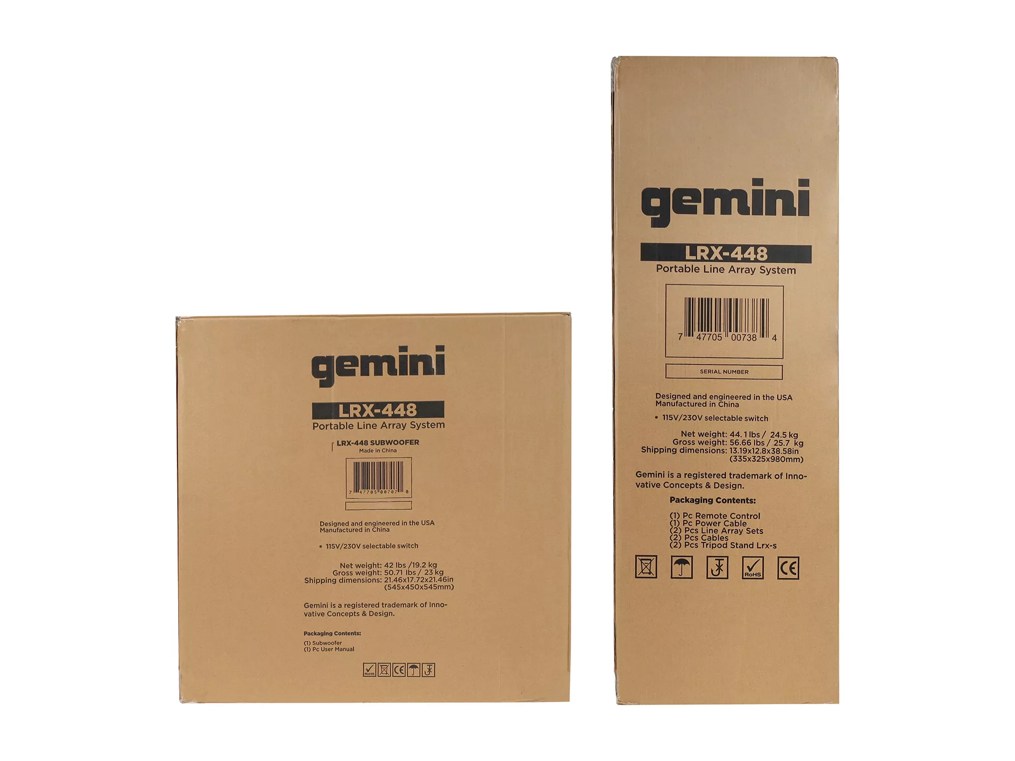 Комплект акустических систем Gemini LRX-448 - 73