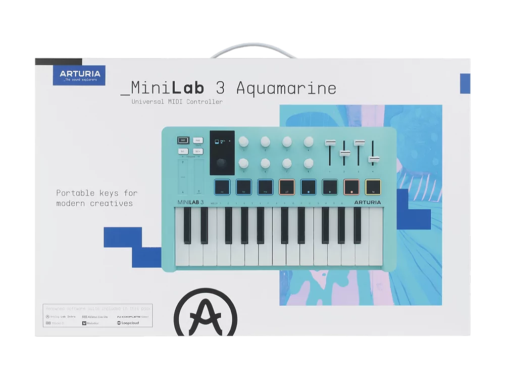MIDI-клавиатура Arturia MiniLAB 3 Aquamarine - 29