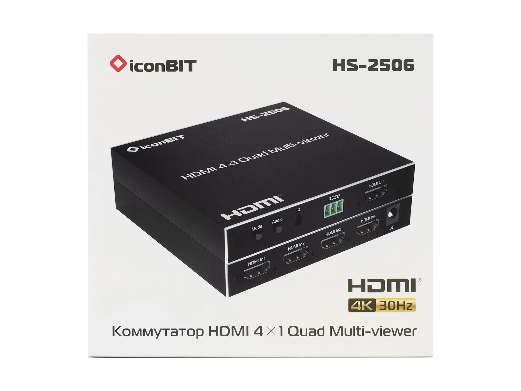 Презентационный коммутатор HDMI iconBIT HS-2506 - 33