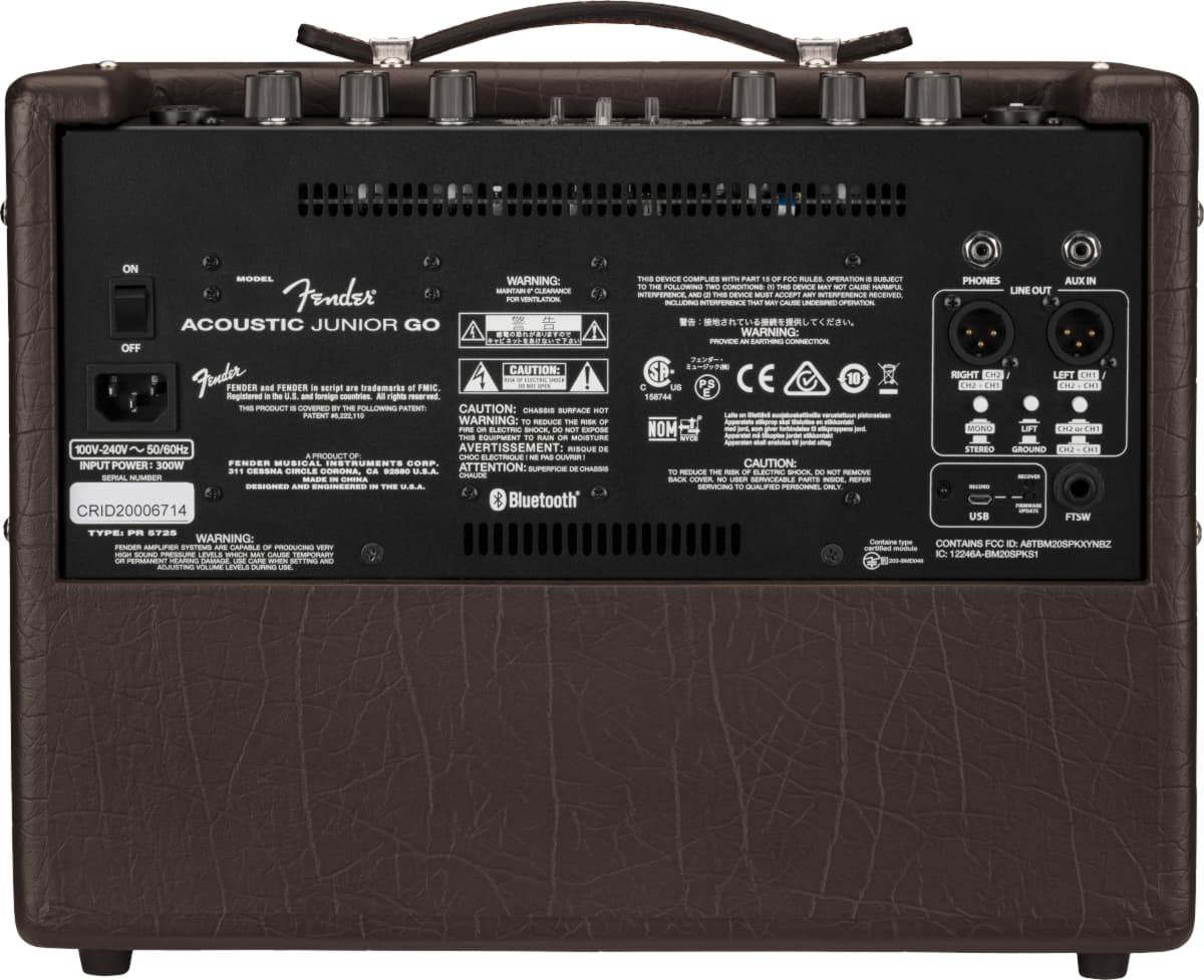 Комбоусилитель Fender ACOUSTIC JUNIOR GO, Черный - 9