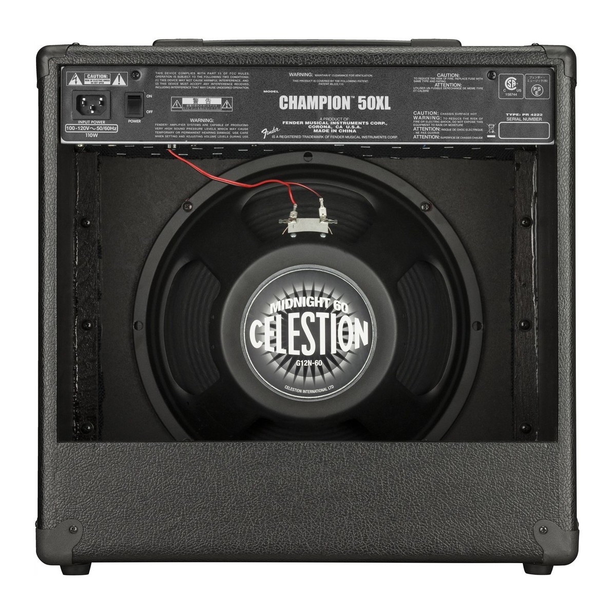 Комбоусилитель Fender CHAMPION 50XL, Черный - 8