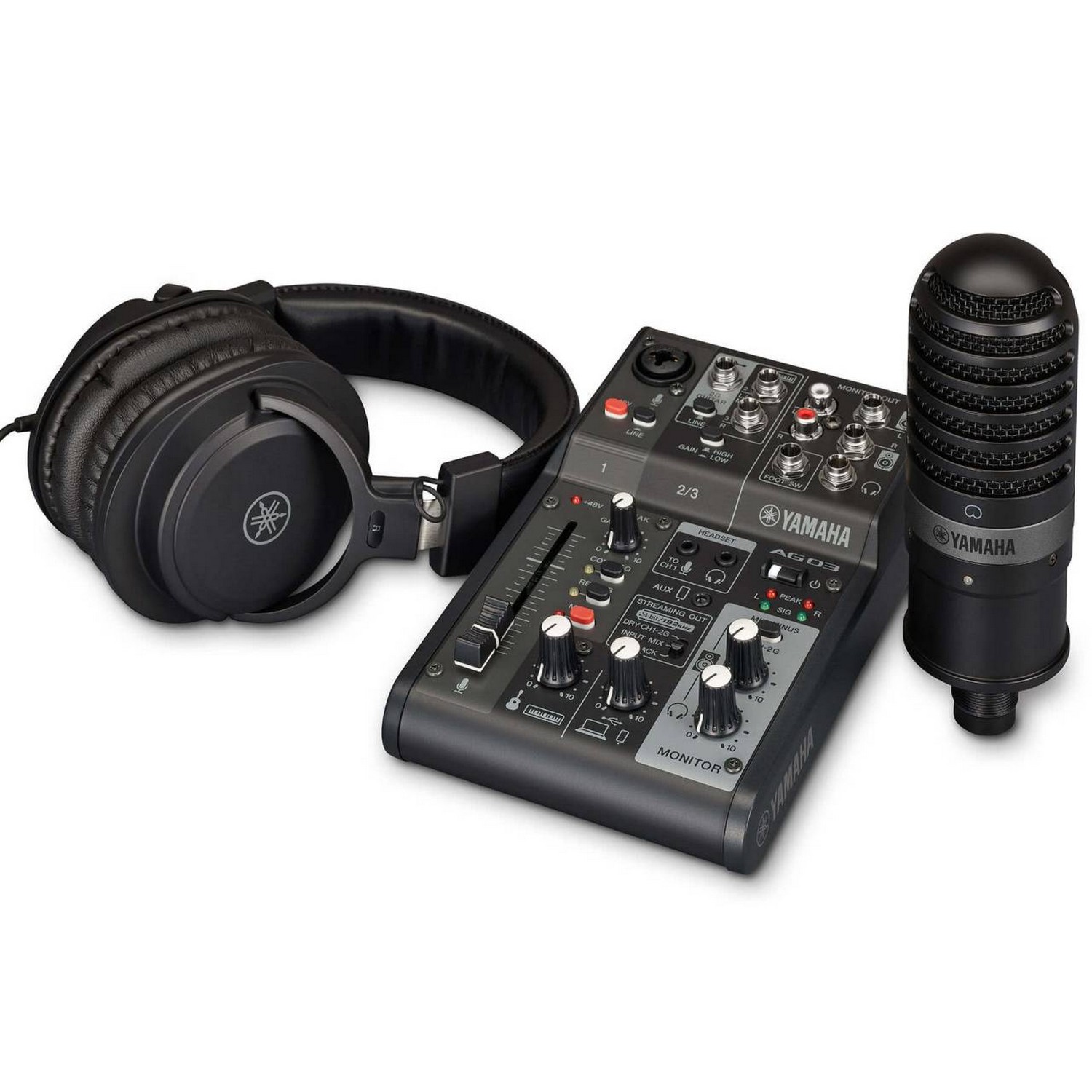 Комплект для звукозаписи Yamaha AG03MK2 Black LSPK - 13