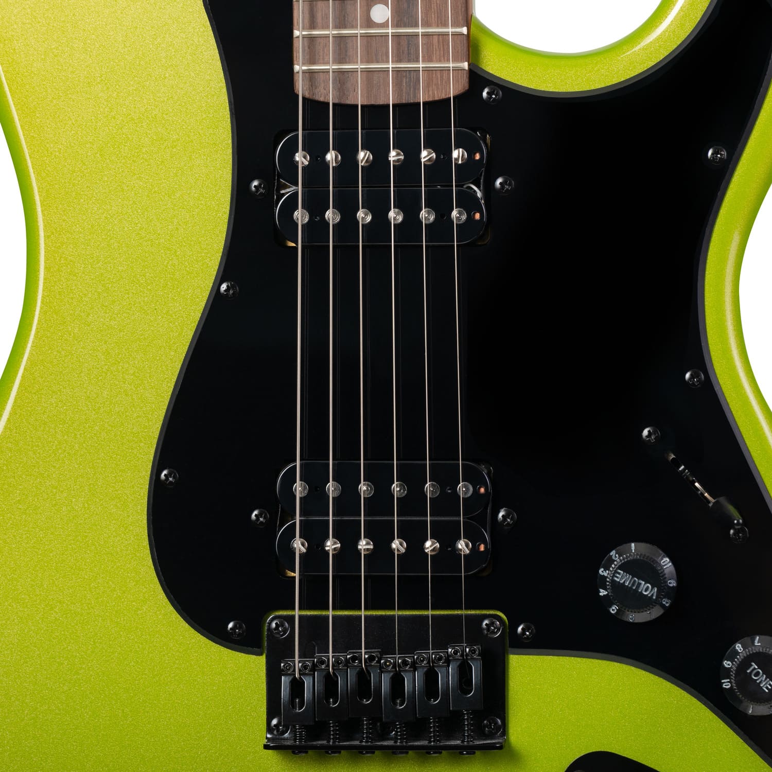 Электрогитара Rockdale Stars Plus HT HH Lime Green Metallic, Зелёный - 16