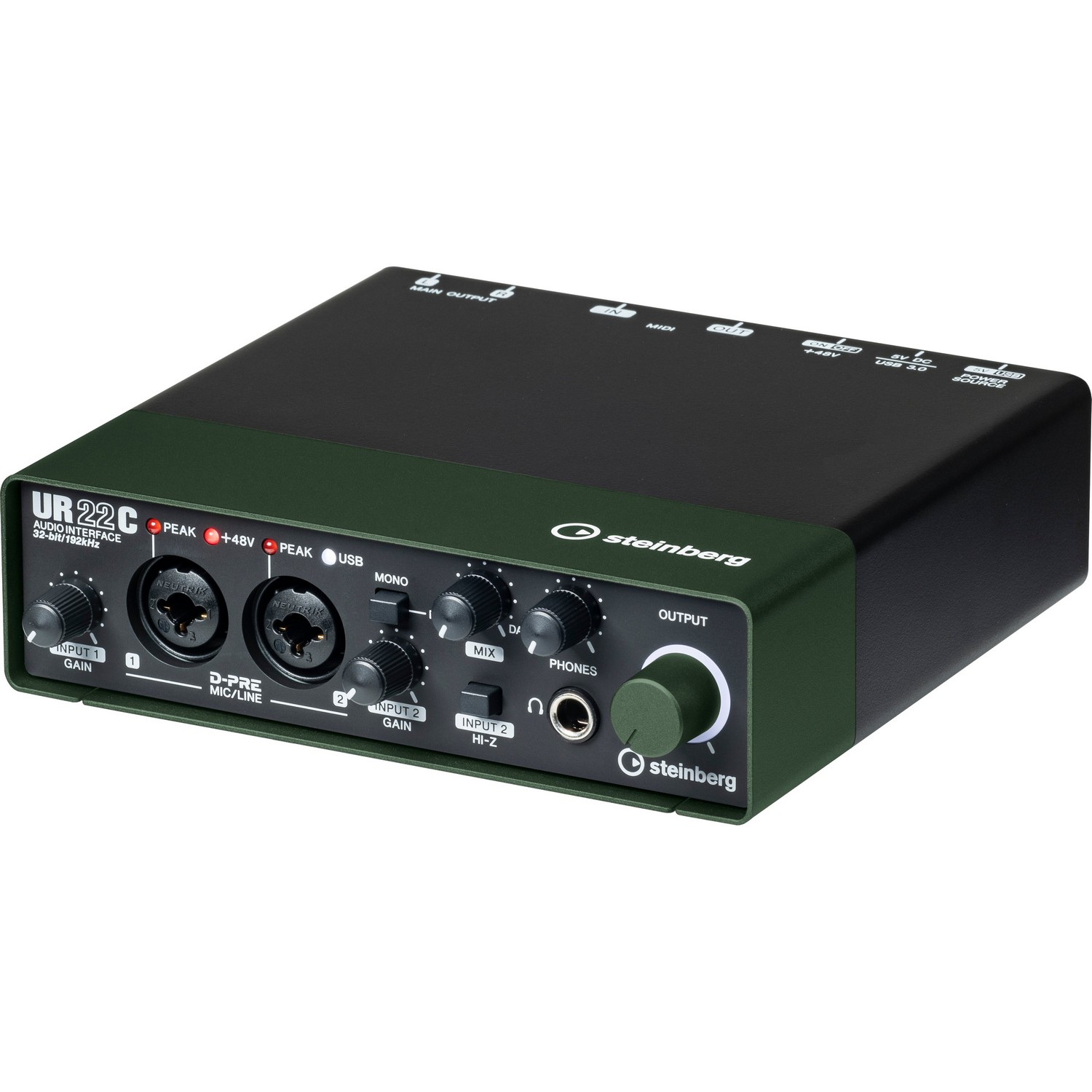 Аудиоинтерфейс Steinberg UR22C Green 2x2 - 14