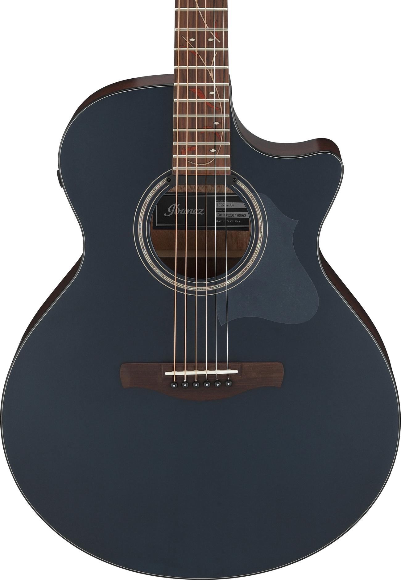 Акустическая гитара Ibanez AE275-DBF, Синий - 9