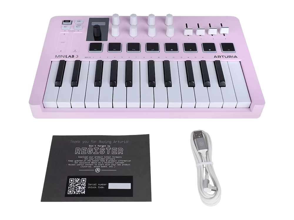 MIDI-клавиатура Arturia MiniLAB 3 Rose Quartz - 26