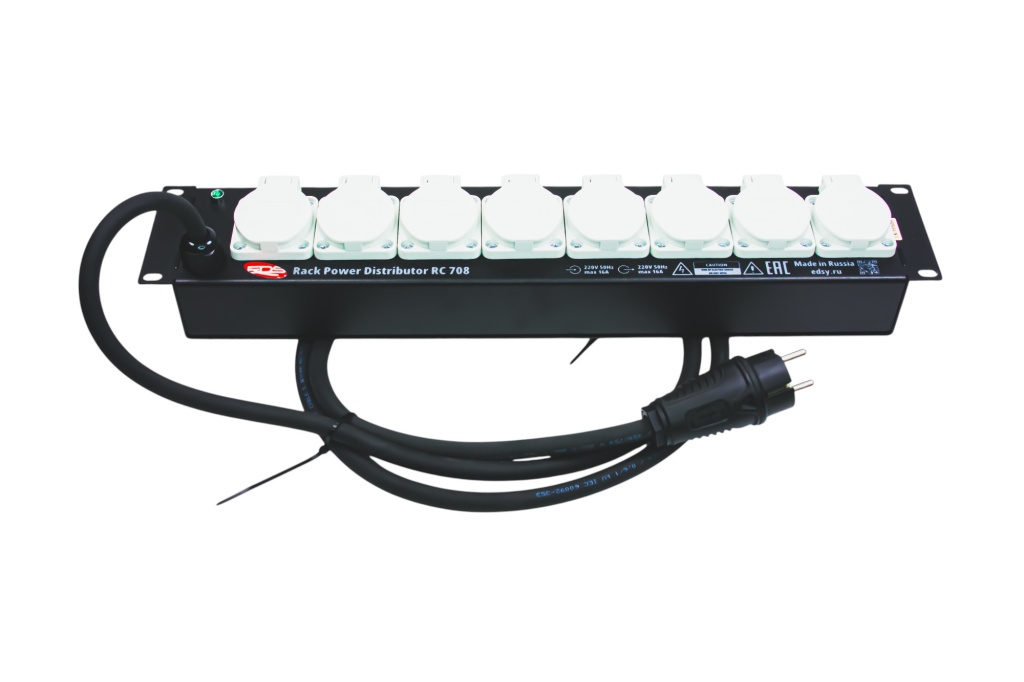 Дистрибьютор питания EDS RC708, рэковый - 5