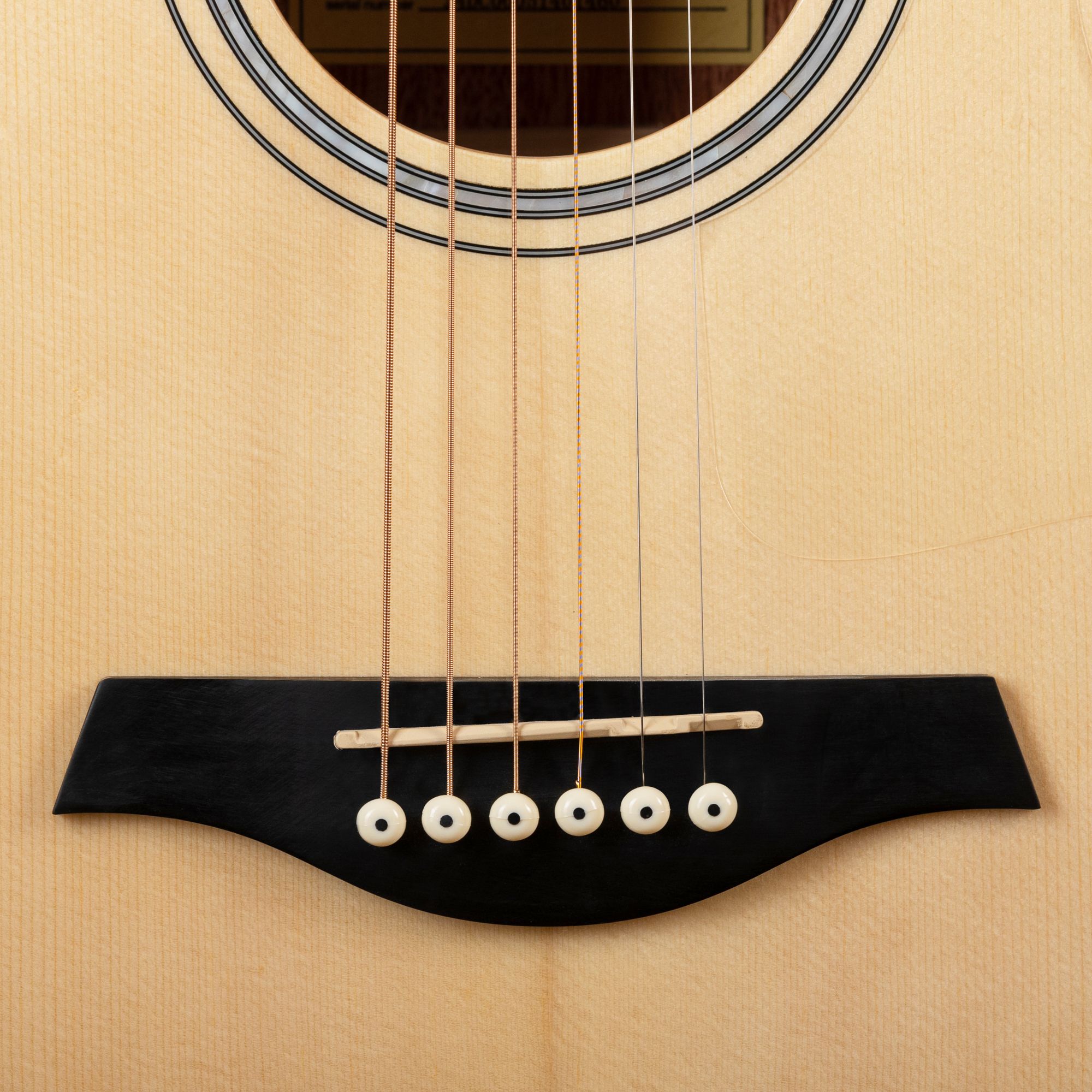 Акустическая гитара Rockdale Aurora D10 Nat Solid, Nat Solid - 15