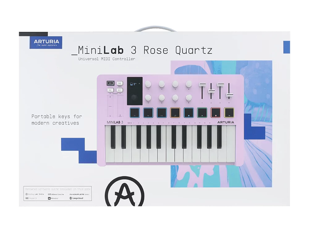 MIDI-клавиатура Arturia MiniLAB 3 Rose Quartz - 29