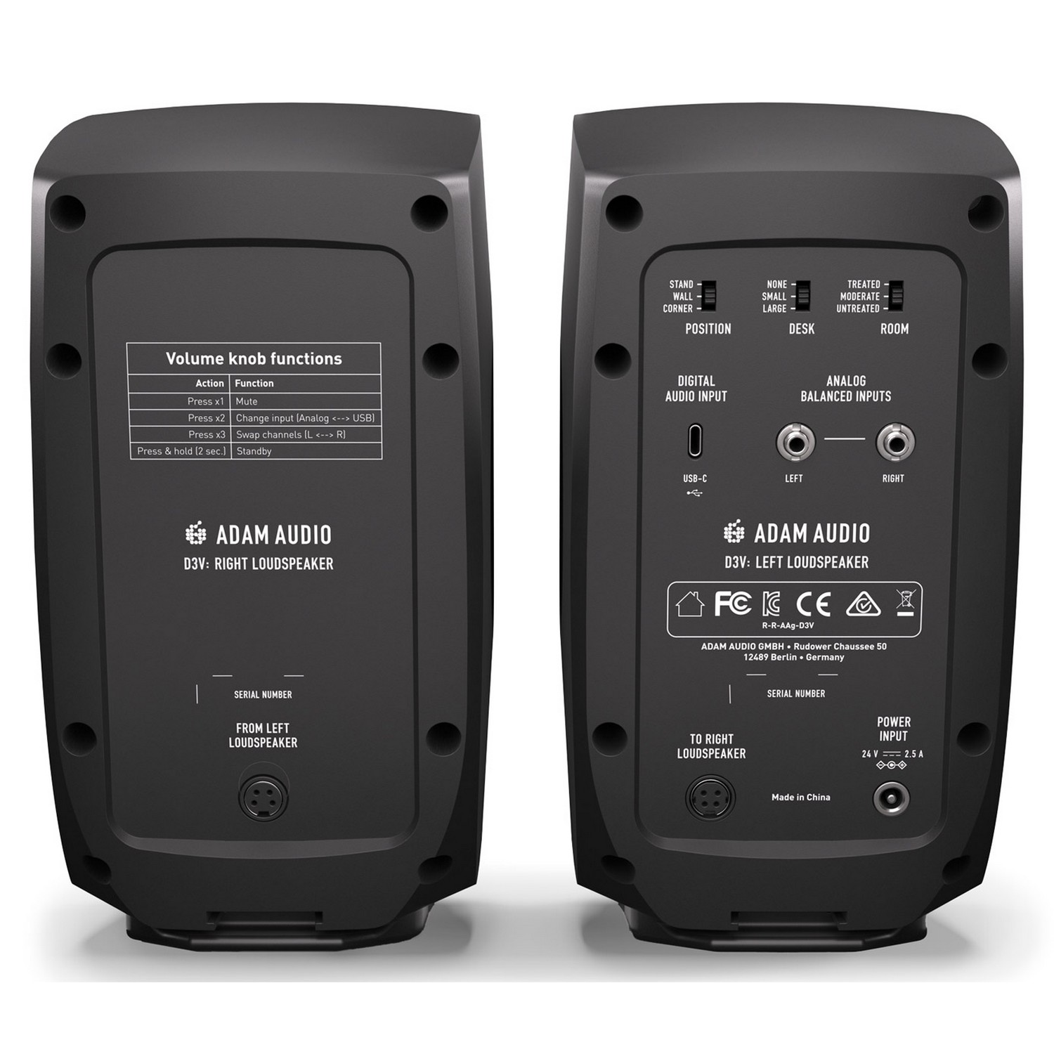 Активный монитор Adam D3V BK - 15