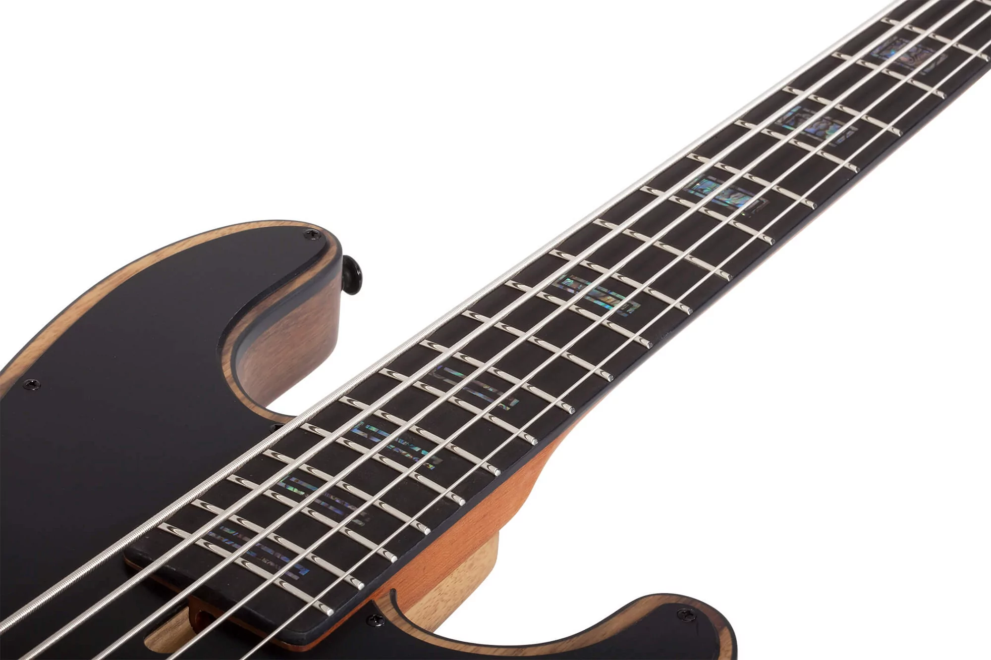 Бас-гитара Schecter MODEL-T 5 EXOTIC BLACK LIMBA Blue - 26