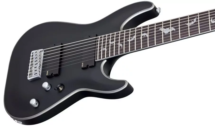 Электрогитара Schecter DAMIEN PLATINUM-8 Satin Black - 11