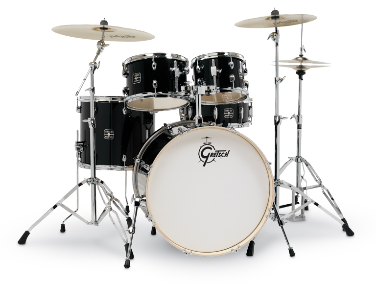 Барабанная установка Gretsch GE4E825B Energy, черная, 2 коробки - 5