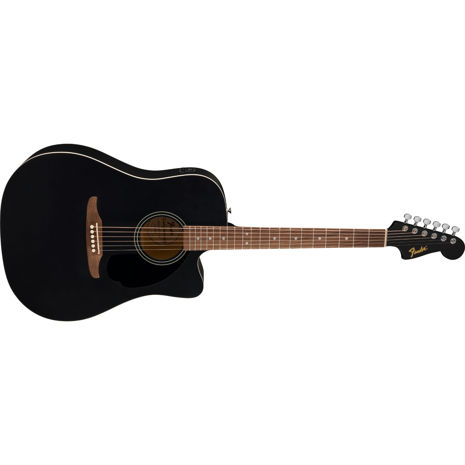Акустическая гитара Fender Ca Debut Redondo Ce Blk, Чёрный - 8