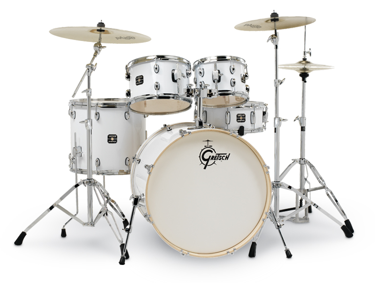 Барабанная установка Gretsch GE4E825W Energy, белая, 2 коробки - 5