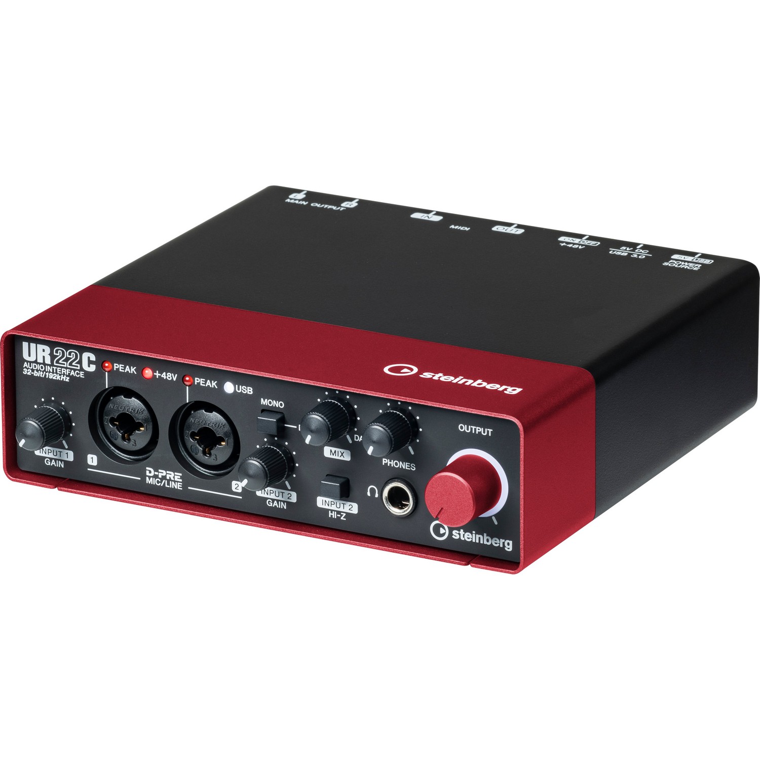 Аудиоинтерфейс Steinberg UR22C Red 2x2 - 14