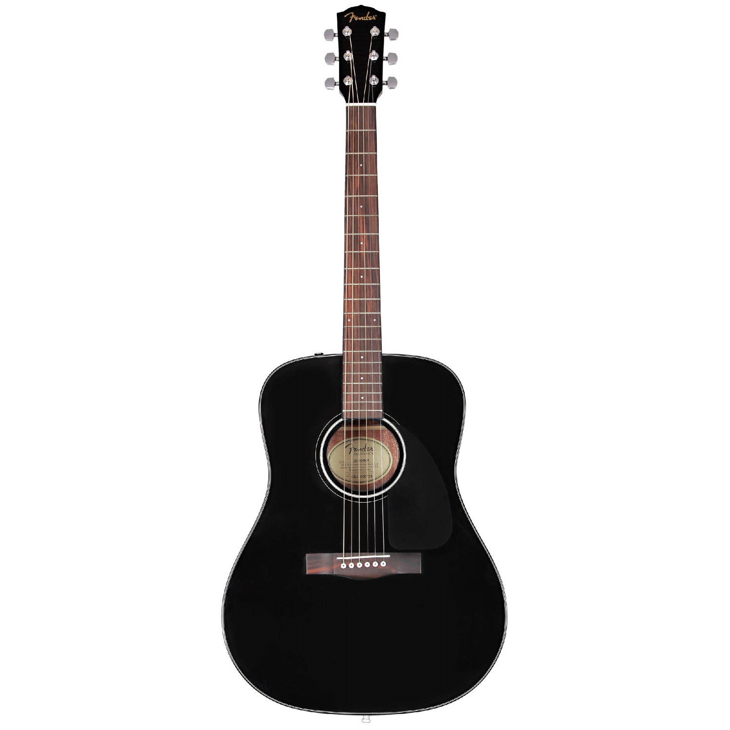 Акустическая гитара Fender Cd-60 Black - 9