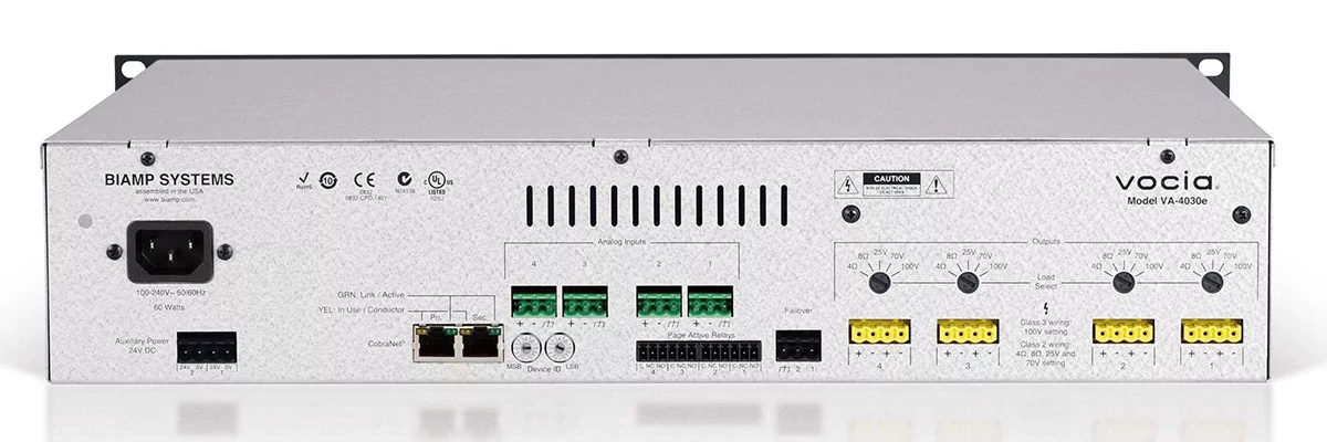 Усилитель мощности Biamp Vocia VA-4030E - 5