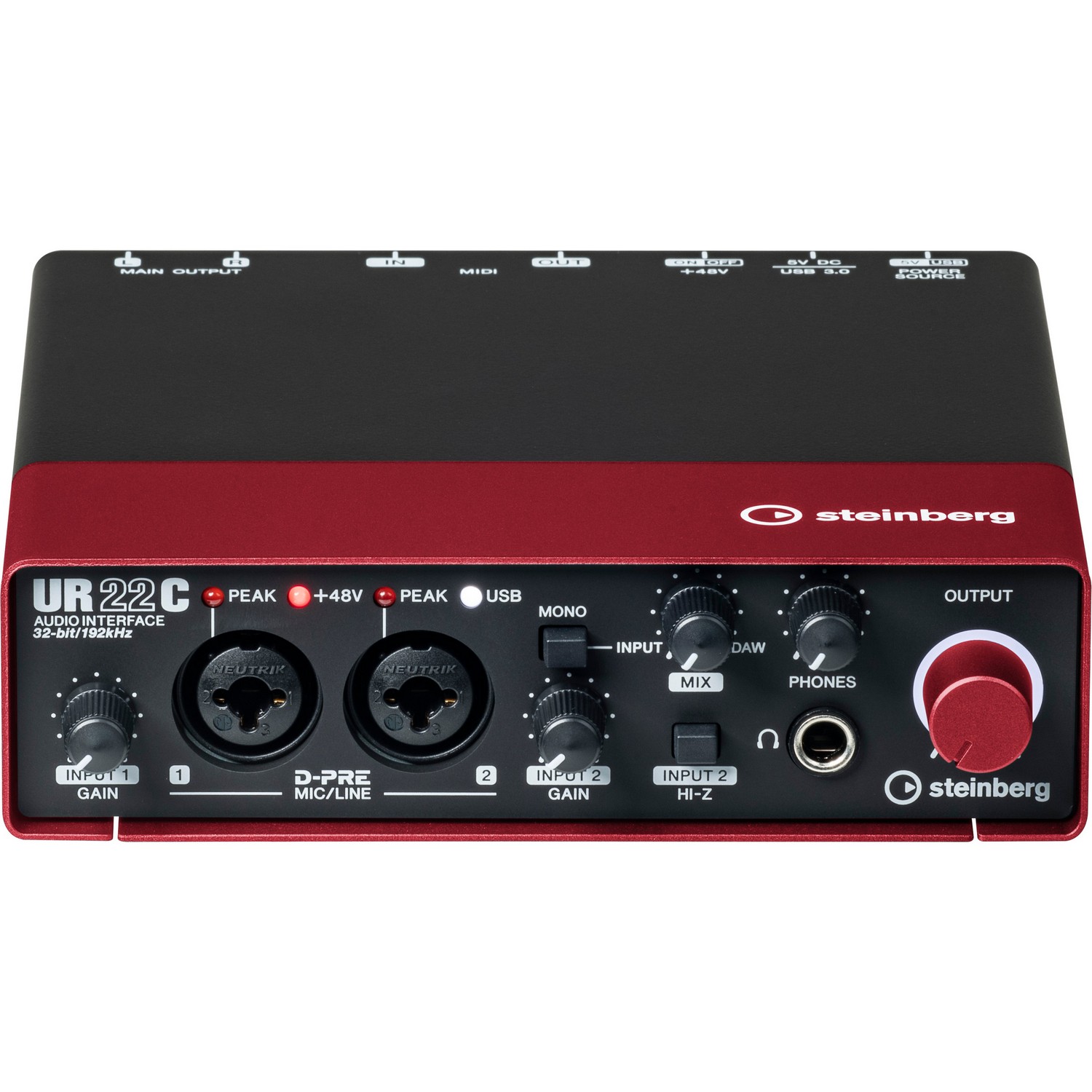 Аудиоинтерфейс Steinberg UR22C Red 2x2 - 13