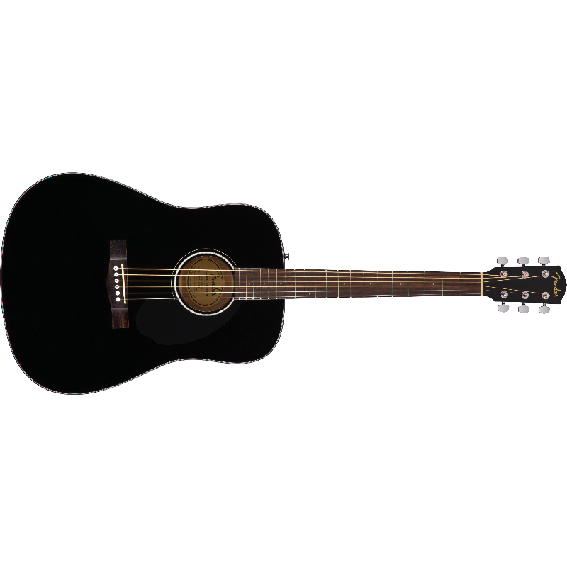 Акустическая гитара Fender Cd-60S Black - 12